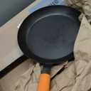 Lodge Manufacturing Company carbon steel skillet, Black/Orange, 12-Inch
