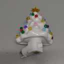 Hausse Pink Christmas Tree Night Light, Decorative Ceramic Xmas Tree Nightlight with Lamp for Kids, Multicolor Bulbs & 360 Degree Swivel Plug with On/Off Switch for Kitchen Bathroom Bedroom Decor