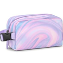 Choco Mocha Small insulated Snack Bag Kids Freezer Snack Bags Small Cooler Bag for Kids, School Insulated Lunch Bags, Fluid Purple
