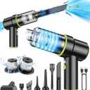 CODN Handheld Car Vacuum Portable Cordless 12000PA, 2 in 1 Handheld Vacuum Cleaner and Air Duster with Multi-Nozzles and LED Light, Mini Hand Held Vacuum Rechargeable for Home, Car, Office, Pet Hair