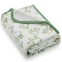 Green Soft Puppy Blanket, with Flannel Green Cute Paw Print, 24 * 32 inches, Cat Blanket Puppy Pads Supplies Dog Products Stuff Essentials