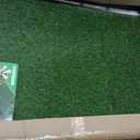 Reusable Dog Loo System with Artificial Grass Turf&Pee Pads&Tray, for Puppy Potty Training is Portable&Easy to Clean,35x23in Large Dog Litter Box Toilet for Indoor/Outdoor useLarge
