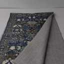 Washable Vintage 2x6 Bathroom Rugs: Soft Carpet with Non-Slip Backing for Hallway Entryway Kitchen Stain-Resistant Bedroom Floor Mat  Gifts for Newlyweds/Household Home Decor (2x6,Floral/Blue)