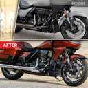 Black Front Chin Spoiler Radiator Cover for Harley CVO Road Street Glide 2023-2026 FLHX FLTRX FLTRXSTSE 2024-2026 FLHXSTSE 2026-later Accessories, Replace# 57200457