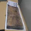 HCHQHS Bookshelf, 3-Tier Industrial Bookcase, Rustic Open Book Shelf, Freestanding Horizontal Bookshelves with Metal Frame, Rustic Brown