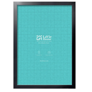 LaVie Home Picture Frame Black, Puzzles Frame for Wall Decoration, Classic Black Minimalist Style Suitable for Decorating Houses, Offices, Hotels, Puzzles Posters Photos or Artwork（1 Pack）