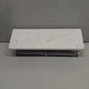 Brushed Nickel Toilet Paper Holder with Shelf, New Upgrade Double Toilet Paper Holder with Storage, Marble Roll Toilet Paper Wall Mount for Bathroom Washroom