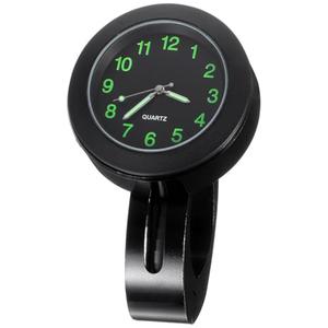 7/8 Handlebar Luminous Dial Motorcycle Clock, Waterproof Motorcycle Handlebar Clock Bike Shock Quartz for Bicycle, Cruiser, Chopper, Custom Bikes Easy Installation