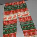 BesserBay Big Girl Christmas Slim Leggings Ugly Xmas Thick Soft Pants Green & Red Reindeer 14 Years
