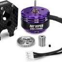 INJORA Fat Viper 2204 2400KV Brushless Outrunner Motor with Mount for 1/24 RC Crawler Axial SCX24 Upgrade