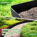 Hugeleaf Metal Landscape Edging, 40” L x 6.5” H Metal Edging for Landscaping with 11Pcs Stakes, Metal Garden Edging Pack of 10 (33 Feet Total Length)