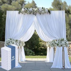 12Panels 5ft x 14ft White Backdrop Curtains for Wedding Party-Wrinkle Free 14FT Long White Backdrop Drapes Fabric Photo Back Drop Cloth for Baby Shower Photography Stage Reception 60ft(W) x 14ft(H) 12Panels 5ft x 14ft White Backdrop Curtains for Wedding Party-Wrinkle Free 14FT Long White Backdrop Drapes Fabric Photo Back Drop Cloth for Baby Shower Photography Stage Reception 60ft(W) x 14ft(H)