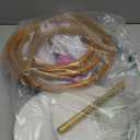 AerWo Lighted Balloon Arch Kit 9.35FT & 6FT, Free Bending Half Balloon Arch Stand with Base, Floor Gold Balloon Arch Frame for Wedding Birthday Party Baby Shower Yard Lawn Home Christmas Decorations