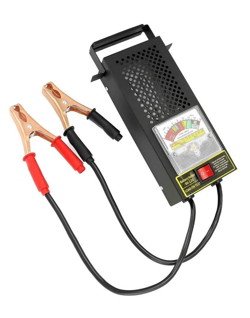 QWORK 12V 100A Battery Load Tester & Voltage Tester 24338 for Cars, Trucks, RVs, Golf Carts - Versatile and Powerful Automotive Diagnostic Tool with Alternator Testing