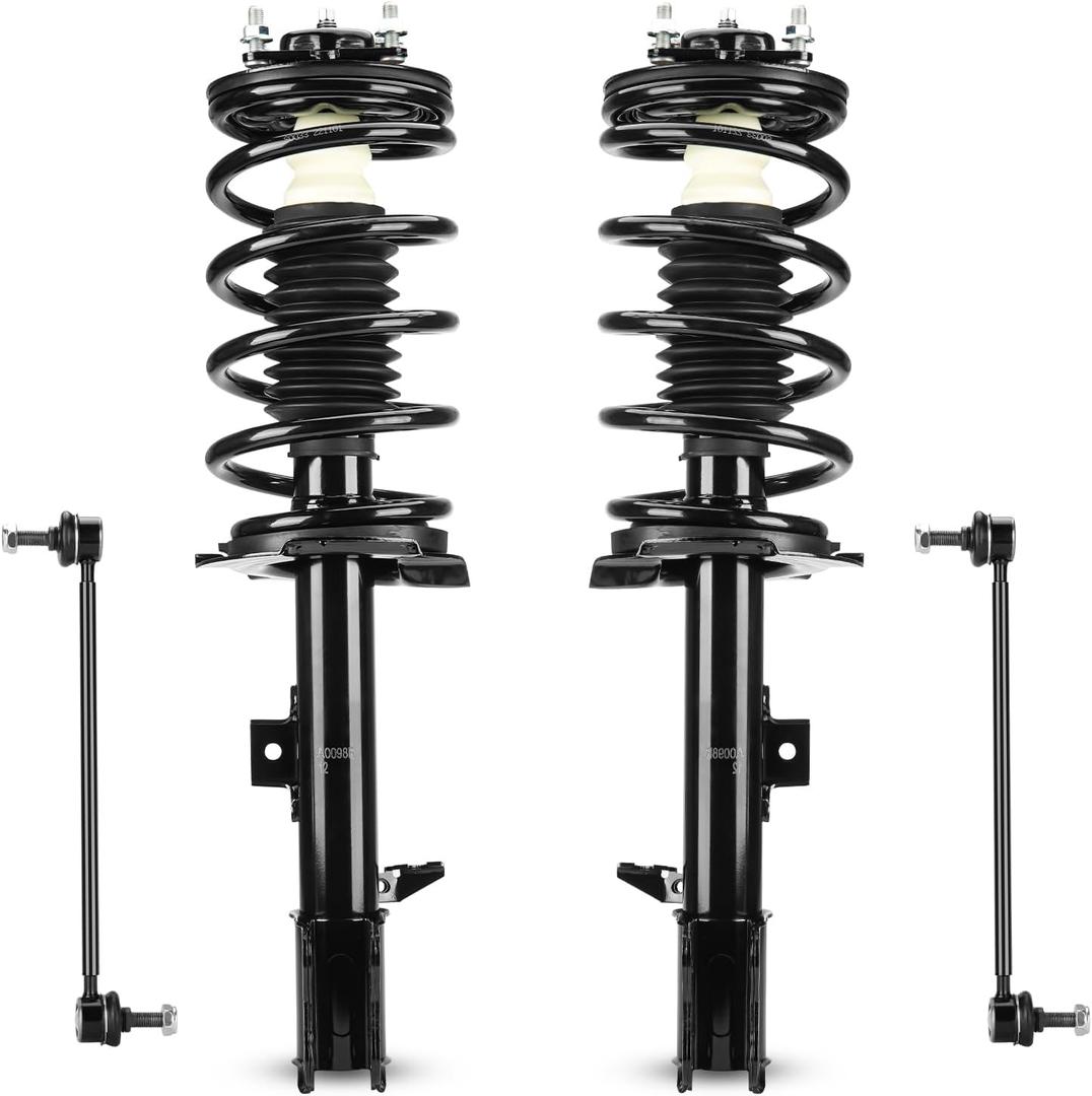 Front Struts w/Coil Spring & Sway Bar Links for 2005-2012 Ford Escape / 2005-2011 Mazda Tribute (Exc. 2007) / 2005-2011 Mercury Mariner, Shock Absorber Assembly Replace 171593 171594 K80296