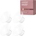 Momcozy M5| M6| M9 Original Replacement Accessories, Food-Grade Silicone & BPA Free, Original Breastfeeding Parts, Inserts 21mm, 4 Pack