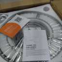 42'' Fandelier Ceiling Fans with Light, Silver Retractable Crystal Chandelier Fan, Reversible, Remote Control, Dimmable Ceiling Light Kits for Dining Living Room, Bedroom