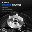 Pair of Front Steering Knuckle & Wheel Bearing Hub Assembly Compatible with Toyota Corolla 2009-2013 1.8L 2.4L, Matrix 2009-2013 1.8L, Replace for 698380 698381, Driver Side and Passenger Side
