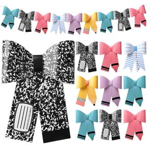 Tenceur Graduation End of Year Banner Decoration Back to School Party Banner Garland Decor for Primary Middle Back to School Classroom Student DIY Crafts Wall Photo Props(Stationery)