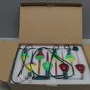 Joiedomi Christmas Bubble String Light - Traditional Bubbles Lights Set 7 Bulbs with 1 Spare Replacement, Old Fashion Vintage Christmas Tree Lighting Decor Holiday Decorations (Multicolor)