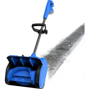 10 inch Cordless Snow Shovel for DeWalt 18V/20V Battery(No Battery), 10" Width 6" Depth Electric Snow Blower with 20FT Throw Distance, -45to 45Throwing Angle Snow Shovel for Patio Driveway (Blue)