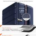 28 Inch Checked Luggage Side Opening Expandable Hardshell Suitcase, 100% PC Lightweight with Brake Spinner Wheels, TSA Lock - Large Travel Suitcase
