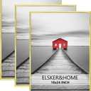 ELSKER&HOME 18x24 Poster Frame 3 Pack, Gold 18x24 Picture Frame