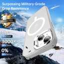 Goodon Magnetic for iPhone 13 Case with Screen Protector, Built-in Metal Camera Kickstand,[Compatible with Magsafe] [Wireless Charging] Matte Protective Phone Cover 6.1" for Men Women Girls - Clear