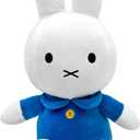 KIDS PREFERRED Miffy Plush Toy, 8 Inch Sitting Dutch Bunny Plush from Dick Bruna, Soft Boa Rabbit Bunny Stuffed Animal Plushie Doll for Girls and Boys (Blue Dress)