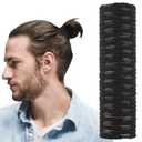 32 PCS Black Hair Ties for Men Guys Women Girls, FASOTY Hair Ties Bracelets Elastic Ponytail Holders Hair Bands Hair Accessories