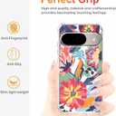 Watercolor Flower Painting Aesthetic Floral Pattern,Trendy Soft TPU Full Cover Case for Google Pixel 9/9 Pro