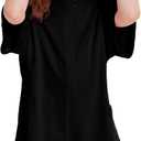 Girls Summer Casual Romper Short Sleeve Oversized Jumpsuit Kids Shorts Teens Fashion Cothes (9-10 Years, Black)