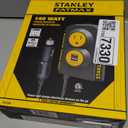 Stanley FATMAX PCI140 140W Power Inverter: 12V DC to 120V AC Power Outlet with Dual USB Ports