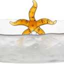 Pavilion Gift Company - Starfish 12" x 5.75" Serving Dish Tray Platter Coastal Nautical Seaside Ocean Beach Boat