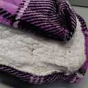 Electric Blanket Heated Throw, Soft Flannel 50"x60" Plaid Heating Blanket with 8 Hours Auto Off 10 Fast Heating Levels Machine Washable Sherpa Heated Blanket with Overheating Protection