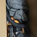 GEVEELIFE Drywall Sander, 880W 7.33A Electric Drywall Sander with Vacuum Dust Collector, 5 Variable Speed 1000-2100RPM, LED Light, Foldable & Extendable Handle, 12 Sanding Discs (Orange)