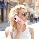 6 x Hython Case for iPhone 13 Pro Case Magnetic Translucent Matte Phone Cases 6.1" [Compatible with MagSafe] Thin Slim Fit Shockproof Bumper Hard Protective Cover for Women Men Girls, Frosted Tender Pink