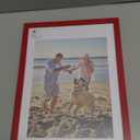 decorUhome 10x14 Picture Frame, Display Pictures 8.5x11 with Mat or 10x14 without Mat, Wall Mounting Photo Frame, Red, 1 Pack