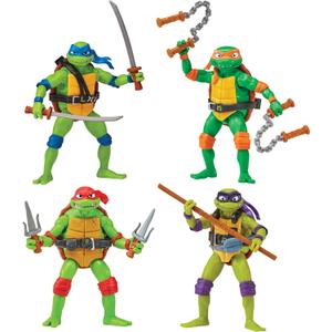 Teenage Mutant Ninja Turtles: Mutant Mayhem Basic Figure Turtle 4-Pack Bundle by Playmates Toys