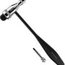 MDF Instruments, Tromner Neurological Reflex Hammer with Built-in Brush for cutaneous and Superficial responses - Light - HDP Handle - Black (MDF555P-11)