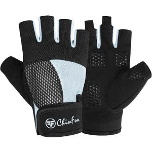 Kayaking Gloves 3/4 Finger - Provide Cushioning and Protection, with Resistant Palm and Grip, Easy to Take on and Off, Perfect for Diving, Sailing, Kayaking - Men, Women, Youth (Medium, Blue)
