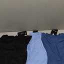 Ficerd 3 Pack Men's Big and Tall Shirts Long Sleeve Cotton Tee Crew Neck Oversize Tops Casual Loose Fit Knitted T Shirts, XL