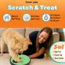 Dog Nail Scratch Board with Treat Box - Interactive Dog Scratch Pad for Nails with Built-in Reward System | Non-Slip Base & Extra Sand Paper Sheet Included, Stress-Free File Board for Pets