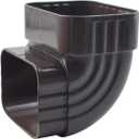 Downspout Gutter Elbows 2x3Inch 90 Degree Elbow Downspout Diverter Brown Rain Gutter Downspout Extension Accessory Gutter Right Angle Connection Rainwater Drainage