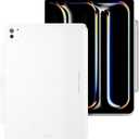 MAGEASY CoverBuddy for M4 iPad Pro 11" (2024) - iPad Pro Case Compatible with Magic Keyboard for iPad Pro (M4), Enhanced Thickness & Heat Dissipation - New White (Leather 5.05)