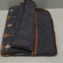 ACUSHLA Merino Wool Blanket - Warm Thick Washable Large Bed Couch Outdoor Camping Sleeping Throw Blanket All Weather Myers Gray 79x63 (Myers Dark Grey)