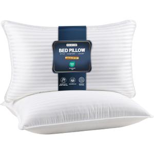 Utopia Bedding Bed Pillows for Sleeping King Size (White), Set of 2, Down Alternative Pillow for Sleeping, Cooling Hotel Quality Pillow Set for Back, Stomach or Side Sleepers