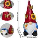 Key Hider Outdoor Garden Gnomes Statue Hide A Key Outside Gnome Figurine Decor for Yard Lawn Hidden Spare Key Holder Lock Box Red