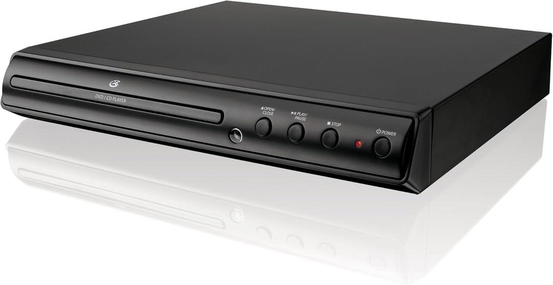 GPX D200B reproductor de DVD con control remoto y escano progresivo de 2 canales, Negro), D200B