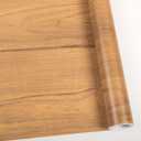 Abyssaly 17.7 in X 393 in Wood Contact Paper, Wood Grain Peel and Stick Wallpaper for Cabinets,Self Adhesive Waterproof Vinyl Wallpaper for Countertop Furniture Drawer Shelf Liner Wall (Brown)